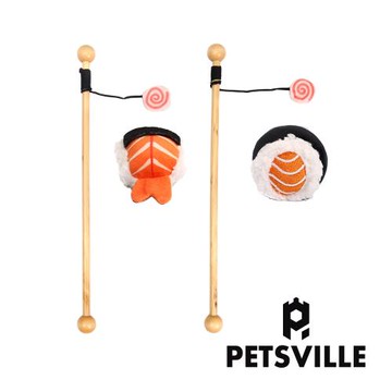 Petsville派思維 美味壽司逗貓棒(二款任選)