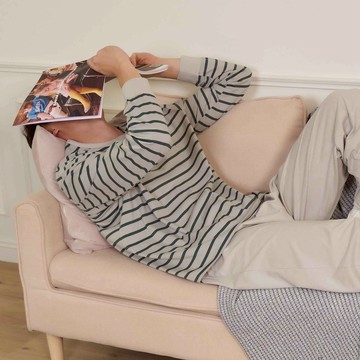 [Banana Pie] IN ECO-慵懶日常純棉家居睡衣上下二件組(男)-灰