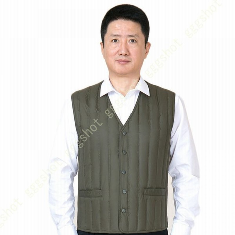 ベスト メンズ インナーダウン ダウンベスト Vネック 秋冬 シンプル ダウンジャケット ノースリーブ 軽量 アウター 袖なし 防寒着 カジュアル 通販 Lineポイント最大get Lineショッピング