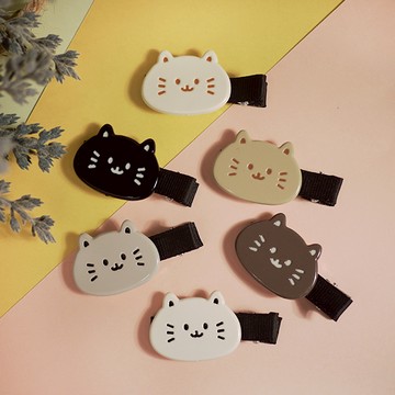 G&G多色貓咪臉壓夾（混色）