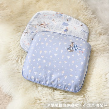 【寶寶好眠組】乳膠圓型枕+悅讀比得兔圓型枕套2入
