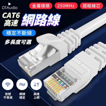 Cat.6網路線【60m】金屬接頭 RJ45 分享器 ADSL 路由器網路 乙太網路線 高速寬頻網路線 網路線