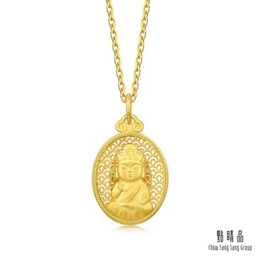 點睛品 福氣寶寶佛 黃金吊墜_計價黃金