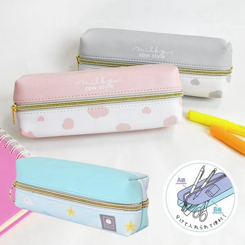 ペンケース 大容量 おしゃれ シンプル かわいい 2ルーム 牛柄 ジューシーなうみ ペンポーチ ファスナーペンケース 2ポケット 17cm定規 プレゼント 通販 Lineポイント最大0 5 Get Lineショッピング