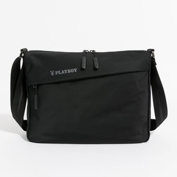 PLAYBOY - 大斜背包  Armor系列 - 黑色