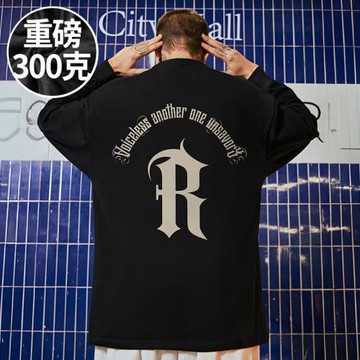 潮牌T恤大碼百搭長袖上衣打底衫