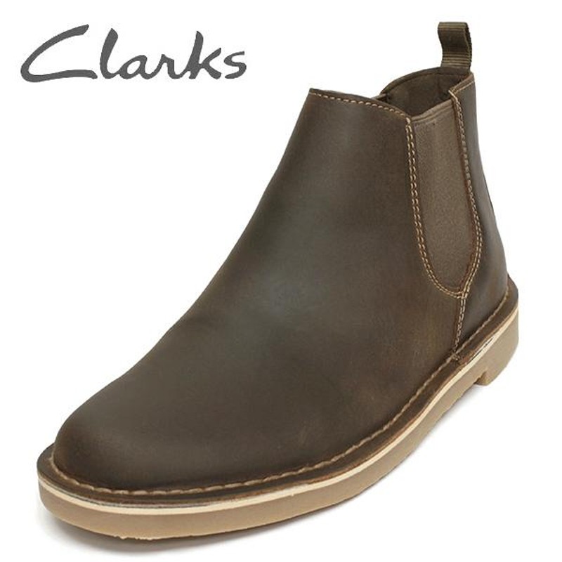 クラークス 靴 メンズ ブーツ サイドゴア 9 1/2 M(約27.5cm) CLARKS