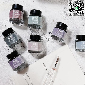 【卓越優選館】莫蘭迪彩色鋼筆墨水 高級灰30ml 文青必備彩墨 不堵筆非碳素 墨水詩色 手帳寫文具