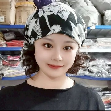 優選 春夏薄款包頭套棉質睡帽舒適光頭帽女頭巾化療遮白髮女士月子帽 LK97HY