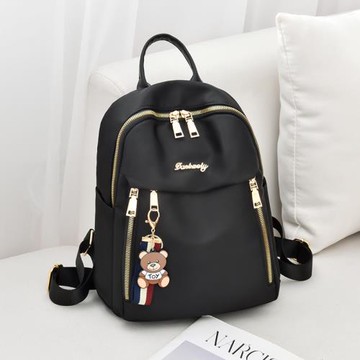 牛津布雙肩包女2025新款潮百搭帆布時尚女士背包大容量書包小包