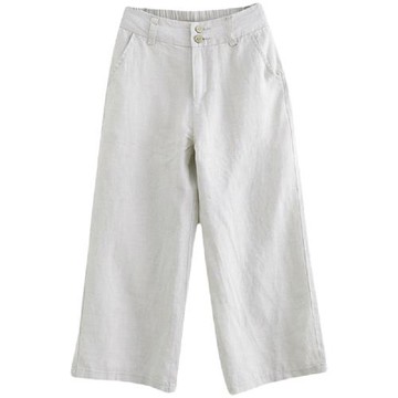 【LANNI 藍尼】★寬管舒適九分休閒褲(女裝/褲子/長褲/短褲/九分褲)