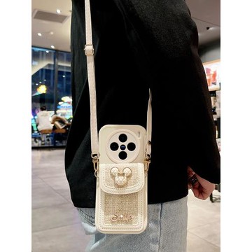 小香風米奇卡包適用于vivoX200手機殼vivox300保護套x200Pro高級感X100S斜跨X90可背X80全包防摔X70女款Ultra