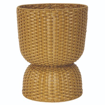 Handed By Twist編織盆器M 黃