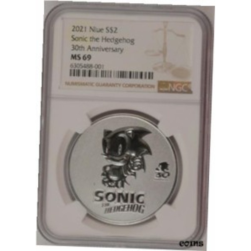 品質保証書付】 アンティークコイン NGC PCGS 2021 $2 Niue - Sonic