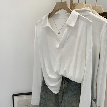 ParrotFashion萊賽爾天絲亞麻翻領長袖襯衫女裝韓版秋季2025新款好物洋氣小上衣