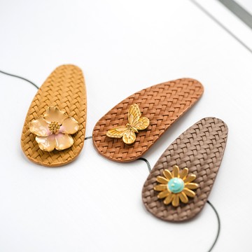 卡布奇諾髮夾(J033L0W099D) - JUJURY