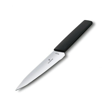 VICTORINOX 瑞士維氏 Swiss Modern 小廚房刀 黑 6.9013.15B