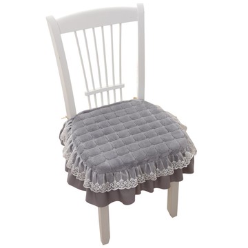 冬季純色毛絨餐桌椅墊防滑椅子辦公墊學生凳子墊四季通用防滑坐墊