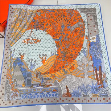 女夏季空調房正方形90x90絲巾