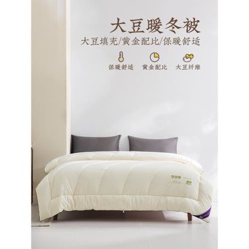遠夢家紡大豆馨妍暖冬被大豆親膚單雙人兒童四季春秋被子保暖冬被