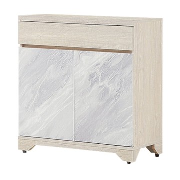 文創集 高利雙色2.7尺二門單抽低餐櫃-80x40x89cm免組
