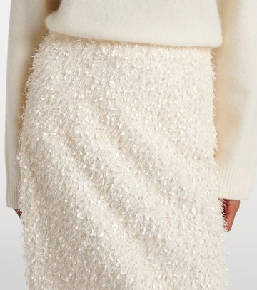 Vince Fringed midi skirt