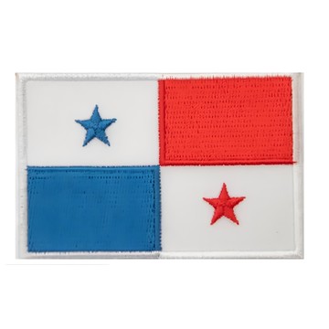 A-ONE 匯旺 巴拿馬國旗刺繡布貼 8x5cm 背部自黏膠  巴拿馬