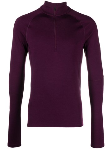 icebreaker - 300 MerinoFine™ half-zip pullover - men - Wool - S - Purple
