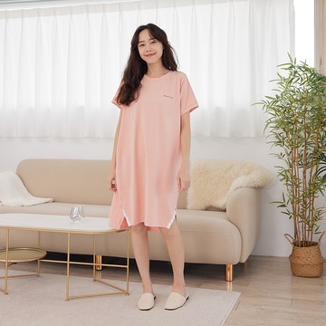 UMORFIL膠原蛋白小花邊無肩線短袖洋裝-共4色