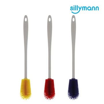 【韓國sillymann】100%鉑金矽膠 易握寬頭水瓶/杯器/奶瓶刷(3色可選)