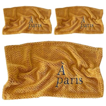 擦手巾 a paris 50 x 30cm 褐色  1入  3條