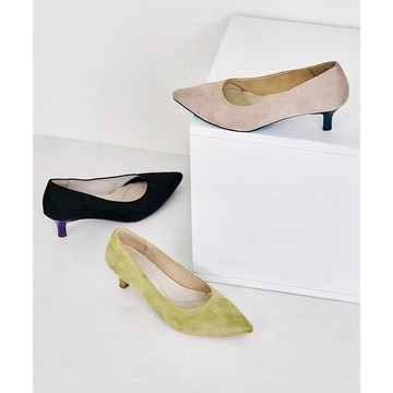 ORiental TRaffic 俏皮撞色鞋底尖頭中跟鞋 (日本OR女鞋 42103)