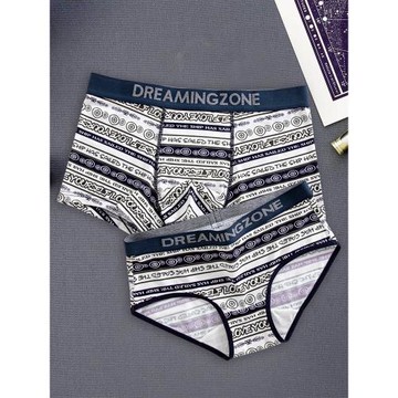 情侶內褲純棉可愛莫代爾棉一男一女情侶款內衣2025新款潮流套裝