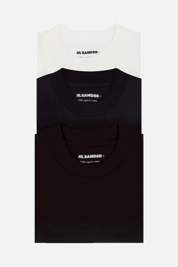 JIL SANDER 3 t-shirts pack in organic cotton Woman