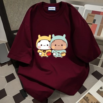 桃園出貨 一二 布布 情侶衣 男女情侶裝 布布一二衣服 夏季新款 短袖T恤 純棉上衣 大碼衣服 女生上衣 女裝 男裝