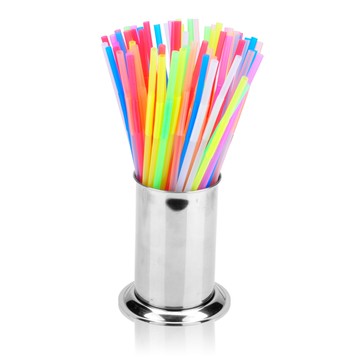 不銹鋼吸管桶寬底吸管盒吸管座筷子筒奶茶店酒吧用品餐飲廚房用具