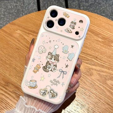 新款ins軟萌小貓咪適用蘋果17手機殼iPhone16Promax可愛15pro卡通