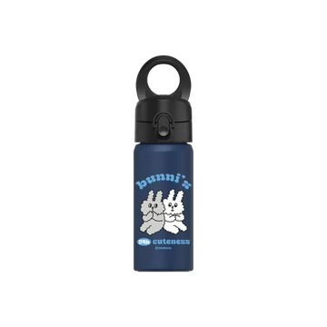 磁吸水壺 AquaStand 不鏽鋼 480cc - 無吸管 子夜藍 - Bunni Konbiny - Bunni Konbiny 24小時營業中