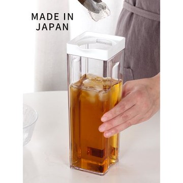 日本進口冰箱冷水壺冷萃壺密封蓋耐高溫冷泡茶果汁冰咖啡壺大容量