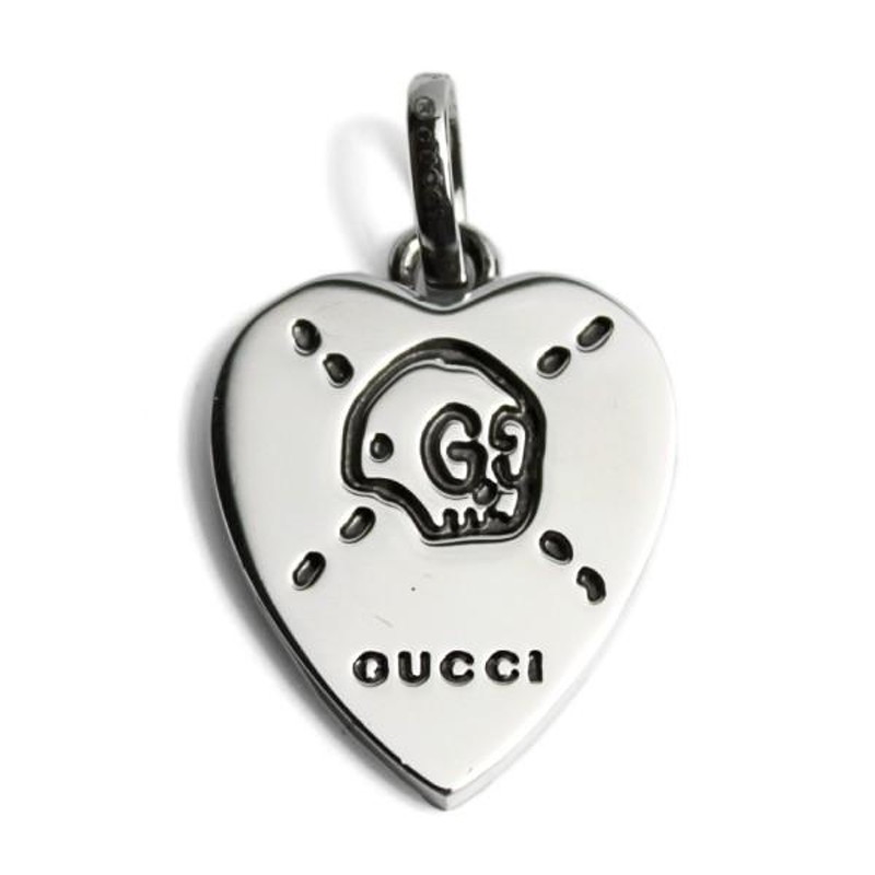 GUCCI グッチ ゴースト シルバー チャーム スカル ハート 455272 J8400