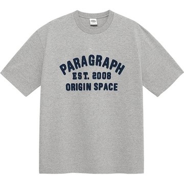 【PARAGRAPH】26SS NO.049 ORIGIN SPACE TEE 立體刺繡 短T (灰色)