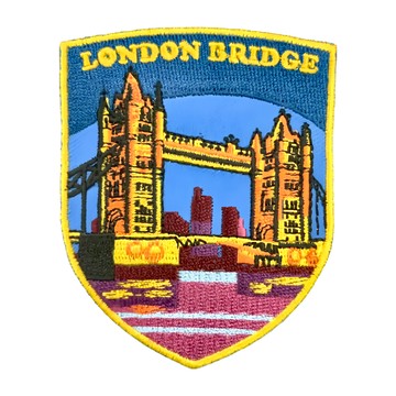 A-ONE 匯旺 地標造型刺繡 英國 倫敦鐵橋 (7.5 X 6 CM)  多色