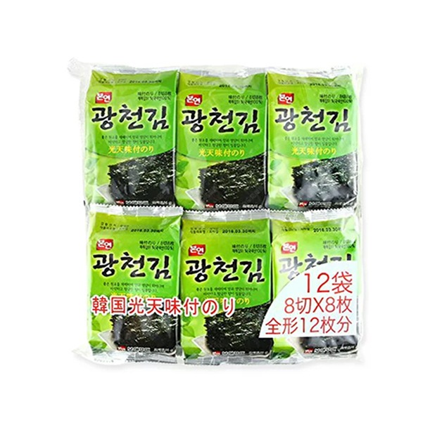 韓国光天味付のり（大容量12P）