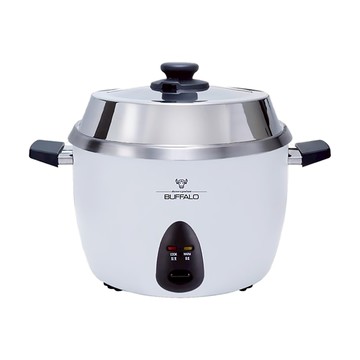 BUFFALO 牛頭牌 10人份新厲害電鍋 可拆式內鍋/可直火加熱內鍋/304不鏽鋼內鍋 白色  TC-18BW
