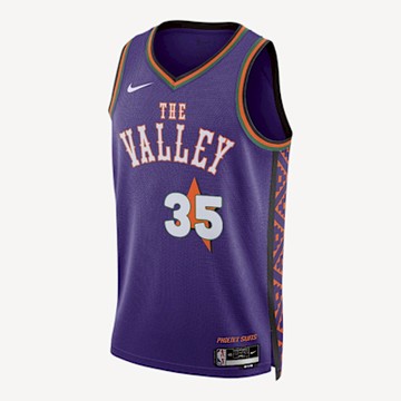 NIKE 背心 男款 球衣 NBA 城市版球衣 PHX MNK DF SWGMN JSY CE 24 紫白 FQ4356-507