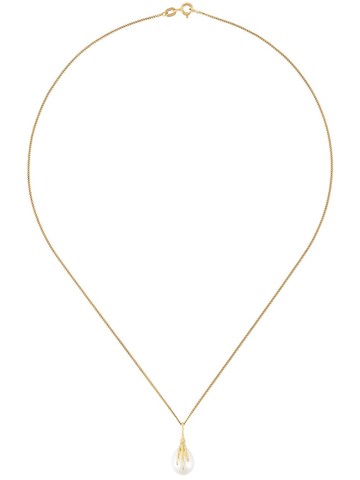 Wouters & Hendrix Gold - 18kt yellow gold 'Crow's Claw' pearl necklace - women - 18kt Yellow Gold/White Freshwater Pearl - One Size - Metallic