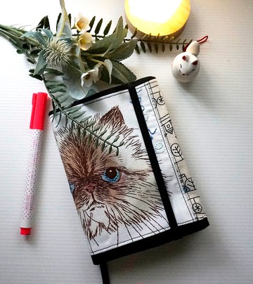 貓咪圖案Sophie手帳本日記本記事本畫圖本