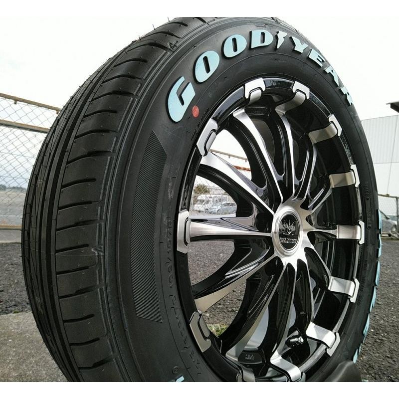 ハイエース 200系 タイヤホイールセット 17インチ BD12 グッドイヤー ナスカー 215/60R17 8PR 109/107LT ホワイトレター  | LINEショッピング