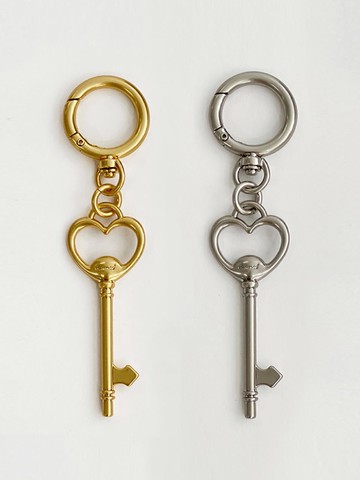 Heart Key Charm