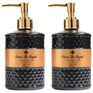 Savon De Royal 奢華尊爵黑珍珠 洗手乳 含保濕霜配方 甜橙白松香前調 廣藿香香草後調  500ml  2件